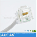 Прозрачный цвет Cat5e Keystone Jack UTP Lan Cable Подключите Jack RJ45 Cat5e